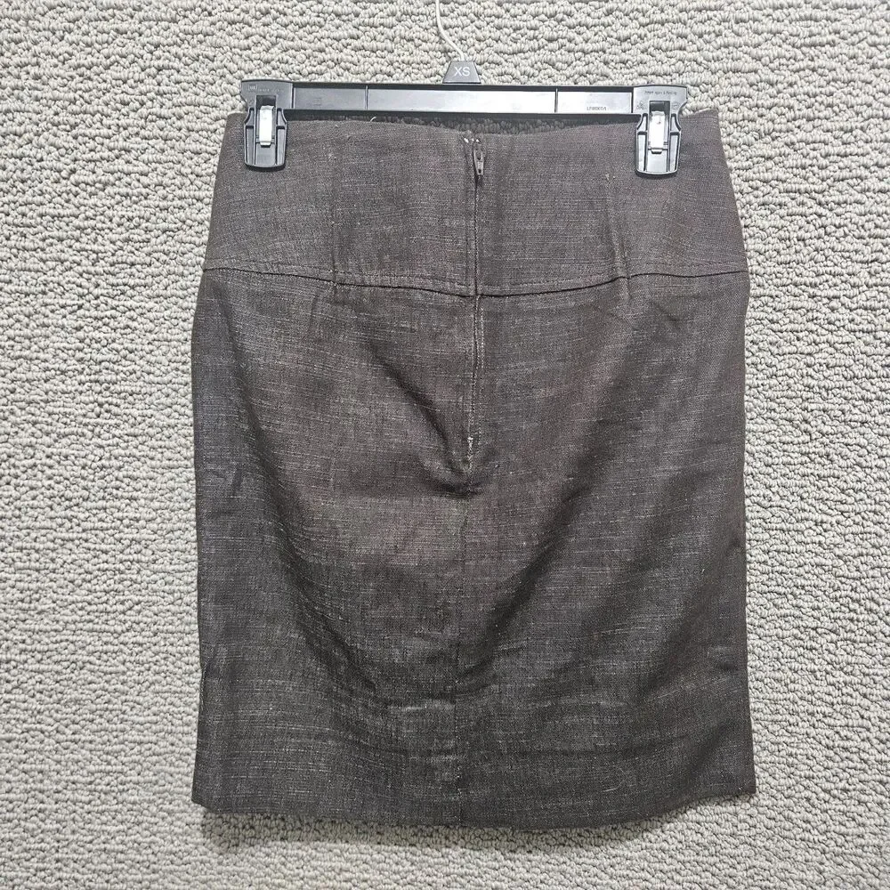 IZ BYER Women's Brown High Waist Mid-Length Pencil Skirt Size 5